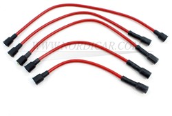 Bougiekabel set Rood: Silicone Volvo 544 210 Ama 140 B16/18/20 275660
