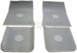 Fußmattensatz Gummi Grau Volvo Amazon 277215
