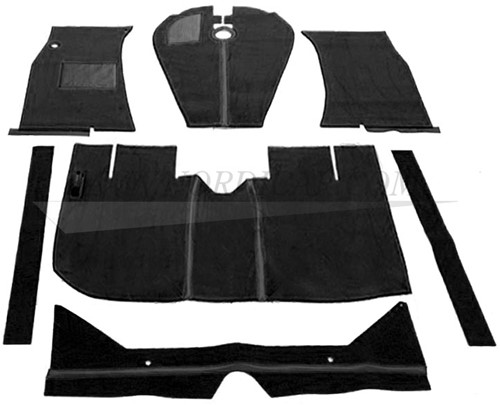 Teppichsatz Nadelfilz Premium Qualität Schwarz Volvo Amazon 277220