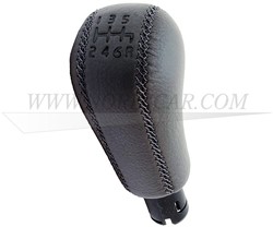 Pookknop leer 6-versnellingsbak S60 (-09) V70 (00-08)  XC70 (01-07) XC90 (04-11) 30651299