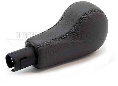 Pookknop leer S60 (-09) V70 (00-08)  XC70 (01-07) XC90 (04-11) 30651299-2