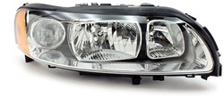Koplampunit Rechts (zwart) Volvo S60 05-09 V70 05-08 XC70 05-07 LHD 30698836