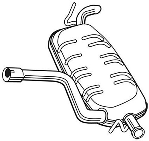 End silencer Volvo V50  Volvo V50 30793181