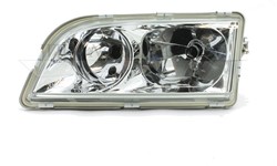 Phare avant – Gauche – verre cristal – fond chromé Volvo S/V40 99-04 4 pins 30899682
