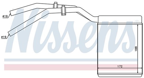Wärmetauscher Innenraumheizung Nissens Volvo S40 04- V50 C30 C70 06- 31332896