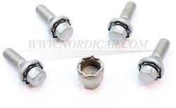 Wheel bolt door lock set Volvo S60 S80 V70 XC70 XC90 31373396
