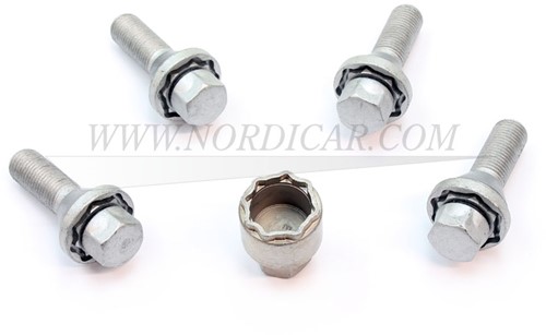 Wheel bolt door lock set Volvo S60 S80 V70 XC70 XC90 31373396