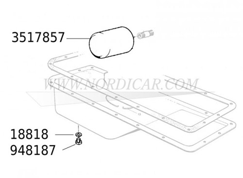 Oliefilter: Origineel Volvo Volvo B18 20 30 19 21 23 200 230 234 52.2 52.4 3517857-2