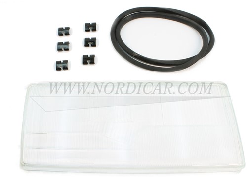 Scheinwerferglas- rechts- mit Nebelscheinwerfer Volvo 740 '90 760 89-90 940 91- 960 91-94 3518587