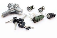 Jeu de serrures, verrouillage (barillets) complet (5 pièces) Volvo 745 765 945 965 3526034