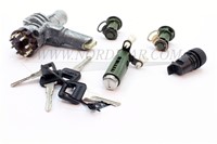Jeu de serrures, verrouillage (barillets) complet (5 pièces) Volvo 745 765 945 965 3526034-2