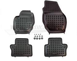 Floor accessory mats Rubber: Black  Volvo S80 2007- V70 2008- XC70 2007- 39807571