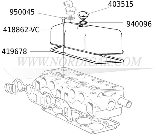 Gasket, Oil filler cap  Volvo 544 210 Ama 1800 140 160 200 700 900 800 940096-3
