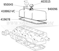 Ventildeckel -Gebrauchtteil Volvo 544 210 Ama 1800 140 B18 20 418862-2
