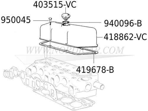 Joint de cache culbuteur caoutchouc Volvo 544 210 Ama 1800 140 240 B18 20 419678-3