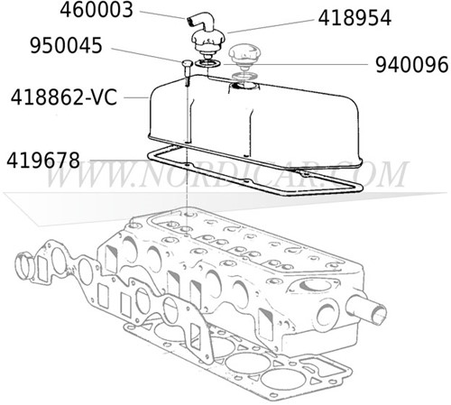 Bouchon de remplissage d'huile – joint Volvo 544 210 Ama 1800 140 160 200 700 900 800 940096-2