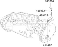 Carter ventilatie ring Volvo 544 210 Amazon 1800 140 B18 418412-2