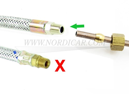 Oil pressure hose 28cm Volvo P1800E ch.nr 30000- P1800ES 419860-2