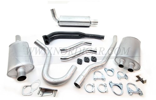 Tuyau d'échappement double- standard Volvo 1800 E/ES m/bev set 460867