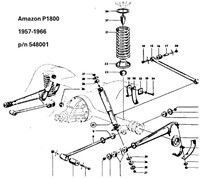 Rear axle (rebuild) Volvo PV544 Amazon P1800 548001-2