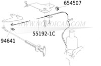 Choke cable complete single Carburettor Volvo 544 210 Ama 55192-2