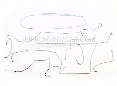 Brake line set pre-bent Volvo Amazon ('66) 553106
