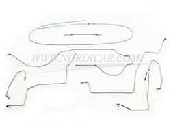Brake line set pre-bent Volvo Amazon ('67-'68) 553107