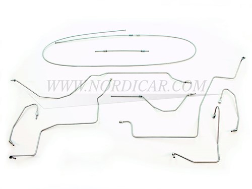 Brake line set pre-bent Volvo Amazon ('67-'68) 553107