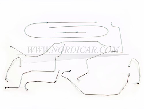 Brake line set pre-bent Volvo Amazon ('67-'68) 553108