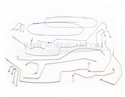 Brake line set pre-bent Volvo P1800 ('69-'73) 553109
