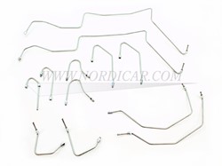 Brake line set pre-bent Volvo P1800 ('69-'73) 553110