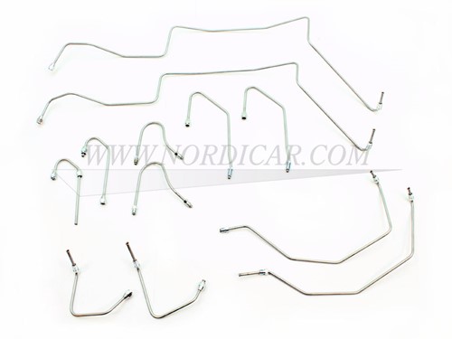 Remleiding set voorgebogen, voorste deel Volvo P1800 ('69-'73) 553110