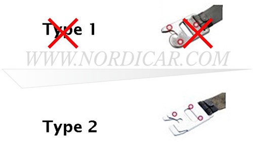 Gordel reparatieveer Volvo 544 210 Ama P1800S 599000-2