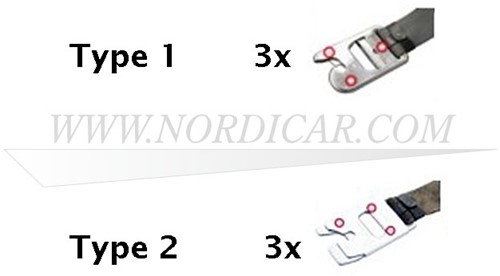 Schraubensatz zur Riemenüberholung Volvo 544 210 Amazon P1800S 599002-2