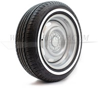 GT Wielen set White Wall 195/65-15 24mm Volvo 544 210 Amazon P1800S WW1956515-SET-3