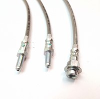 Flexible de frein avant et arrière - longueur 32,5cm (norme Inox) Volvo Ama 65-68 -3