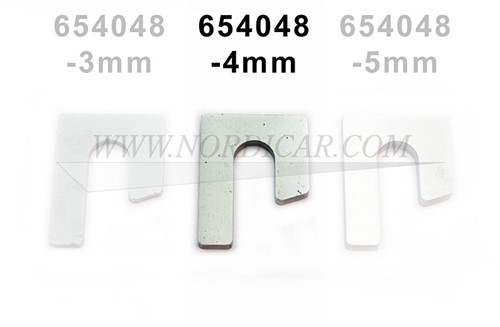 Voortrein shim 4mm Volvo Amazon P1800 654048