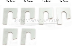 Voortrein shim set 6 stuks Volvo Amazon P1800 654048-KIT