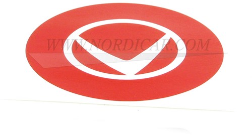 Autocollant d'enjoliveur en rouge Volvo 444 445 544 210 Ama 1800 -64 654108