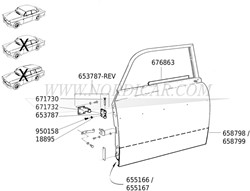Likrubber rep. strip Volvo 130 140 -71 676863