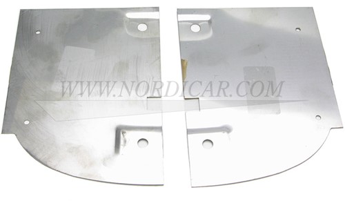 Mudflap bracket set- Rear- Left + Right- stainless steel Volvo 120 130 655598