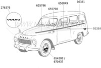 Radkappe- Gebrauchtteil Volvo 544 Ama open velgen 670437-3