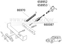 Handremkabel bev. bus Links Volvo 445 210 658952-2