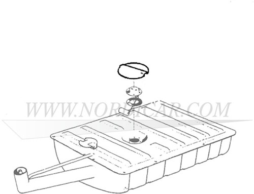 Afdekplaat tankvlotter Volvo PV444 PV544 660536