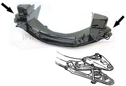 Subframe stootplaat reparatie Volvo Amazon P1800 661600-2