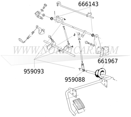 Lock brase, for ball-joint Volvo B18 B20 959093-3
