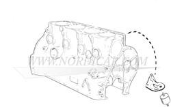 Support montage moteur gauche -pièce utilisée Volvo PV Duett 662039