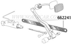 Rempedaal beugel Volvo 444 445 544 210 662241