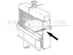 Afstandsbus radiator gebruikt Volvo 544 210 Ama 1800 140 164 663497