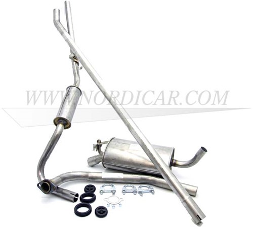 Exhaust set stainless steel complete Volvo Amazon 663795